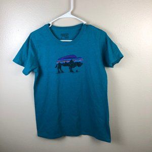 Patagonia W's Fitz Roy Bison Organic Crew T-Shirt - 2020 Sz M